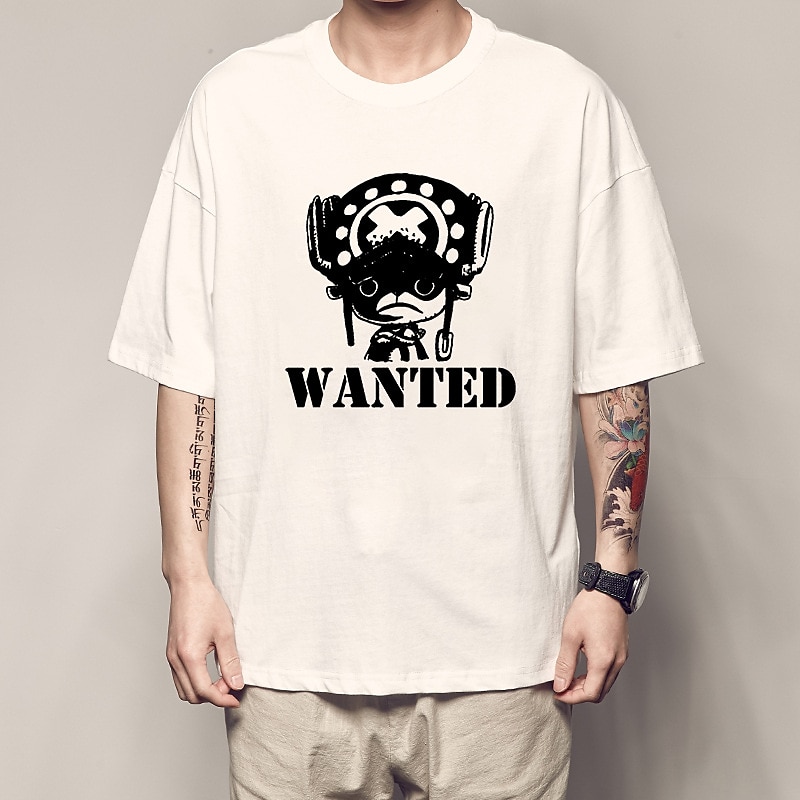 One Piece Tony Tony Chopper T-shirt Animé Tecknat Anime Harajuku Grafisk Söt Till Par Herr Dam Vuxna Tillbaka till Skolan Varmstämpling 2025 - GBP £12 –P5