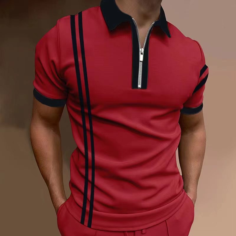 Ανδρικά Φανέλα POLO Quarter Zip Polo Εξόδου πουκάμισα γκολφ Απορρίπτω Τρίμηνο φερμουάρ Κοντομάνικο Αθλήματα Υψηλής Ποιότητας Ριγέ Τρίμηνο φερμουάρ Ανοιξη καλοκαίρι Λεπτό 2026 - $17.99 –P10