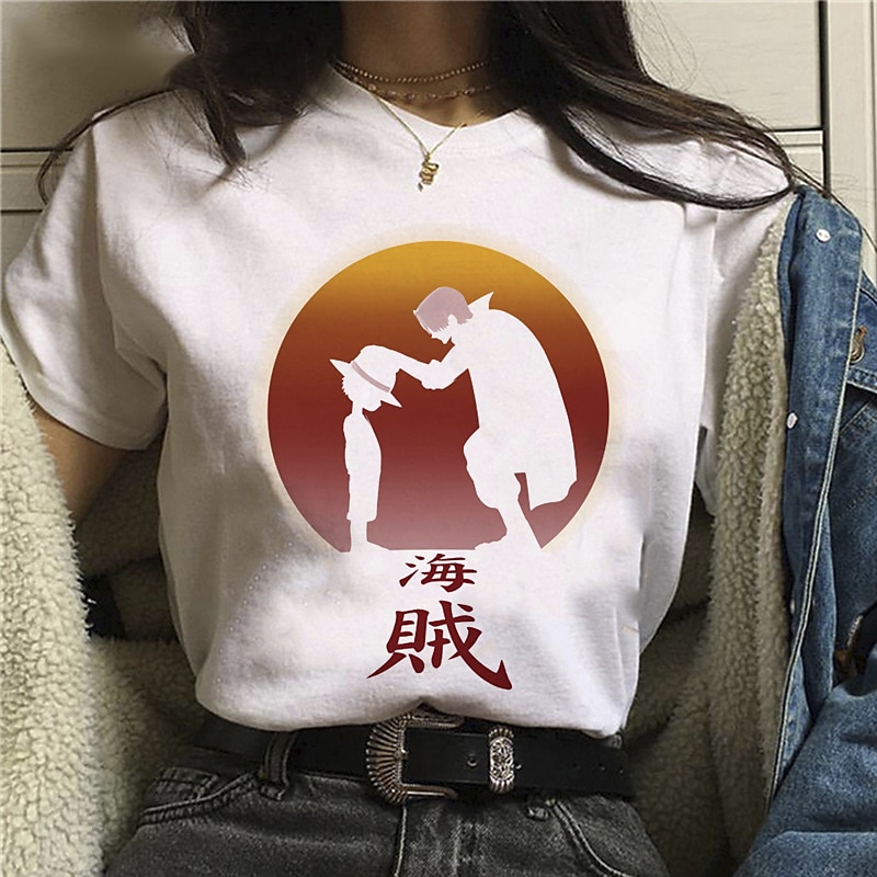 One Piece Monkey D. Luffy Roronoa Zoro T-shirt Anime Cartoon Anime Harajuku Graphic Kawaii For Couple's Men's Women's Adults' Back To School Hot Stamping 2025 - $17.49 –P2