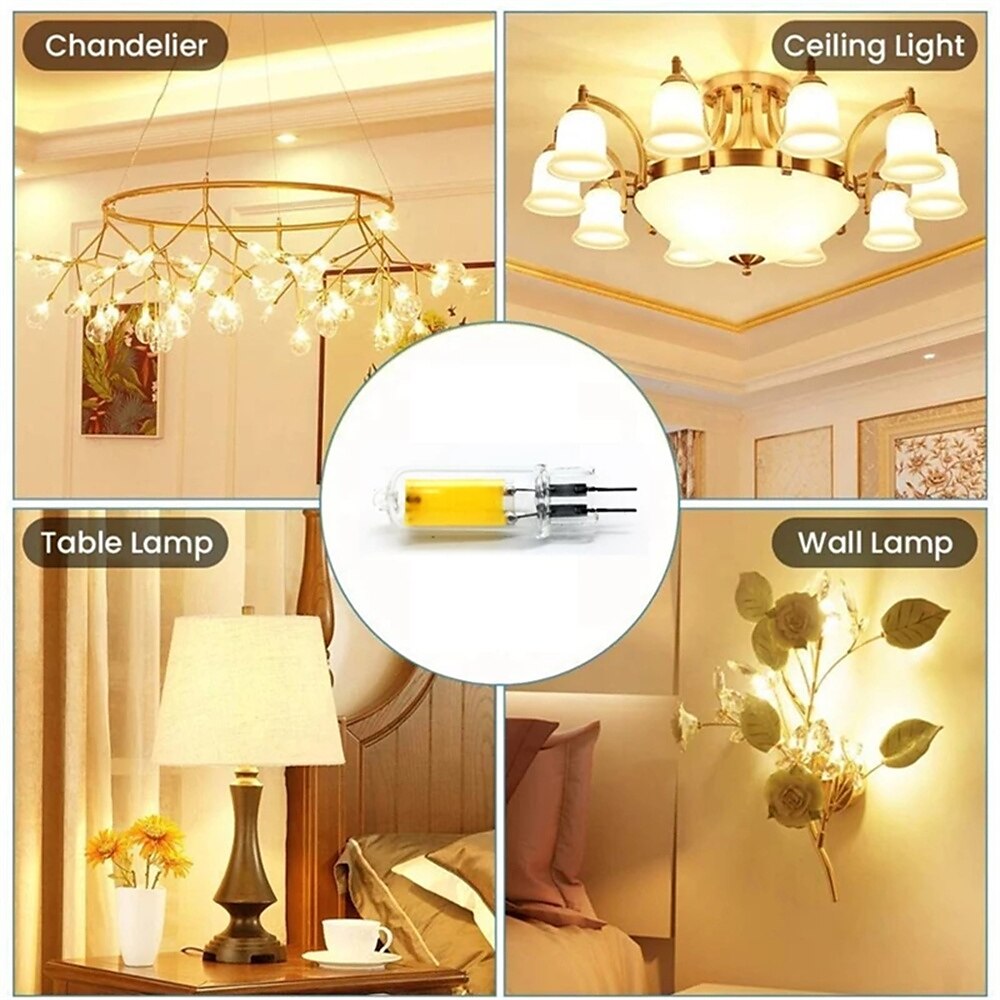 10 stks dimbare geen flikkering glas led g4 cob lamp 3 w ac/dc12v led lamp kristal gloeilamp lampada lampara bombilla ampul 2025 - $32.99 –P3