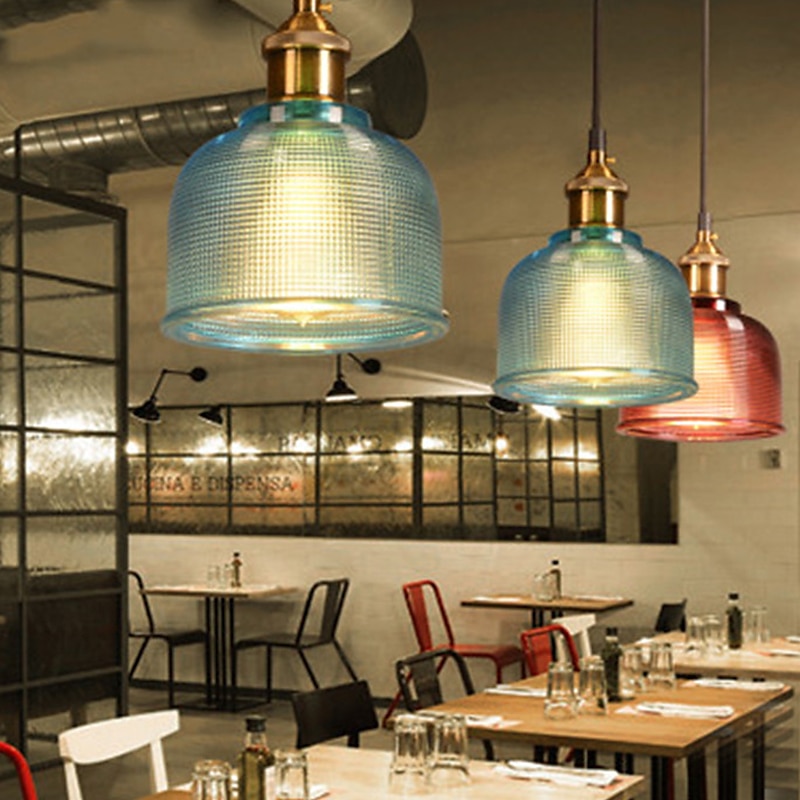 14,5 cm lampada a sospensione design singolo led vetro rame stile vintage elettrolitico stile nordico 220-240v del 2025 a $93.99 –P6