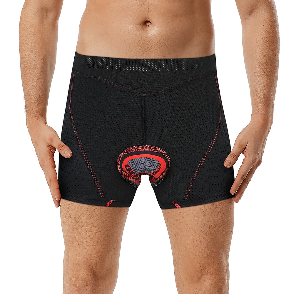 WOSAWE Voor heren Fietsondergoed Fietsbroek Gevoerde wielrenshorts Fietsen Short / Broekje Ondergoedshorts Semi-strakke pasvorm Bergracen Wegwielrennen Sport 4D Pad Ademend Sneldrogend Vermindert 2025 - $19.99 –P4