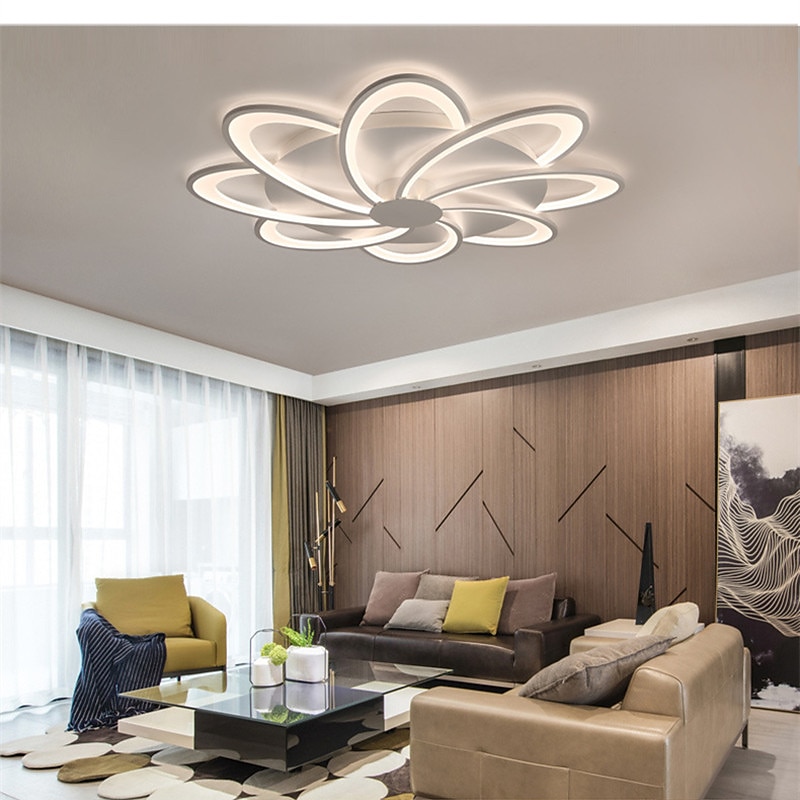 53 cm taklampa led modernt vardagsrum sovrum blomformad taklampa 2026 - kr.2736 –P3