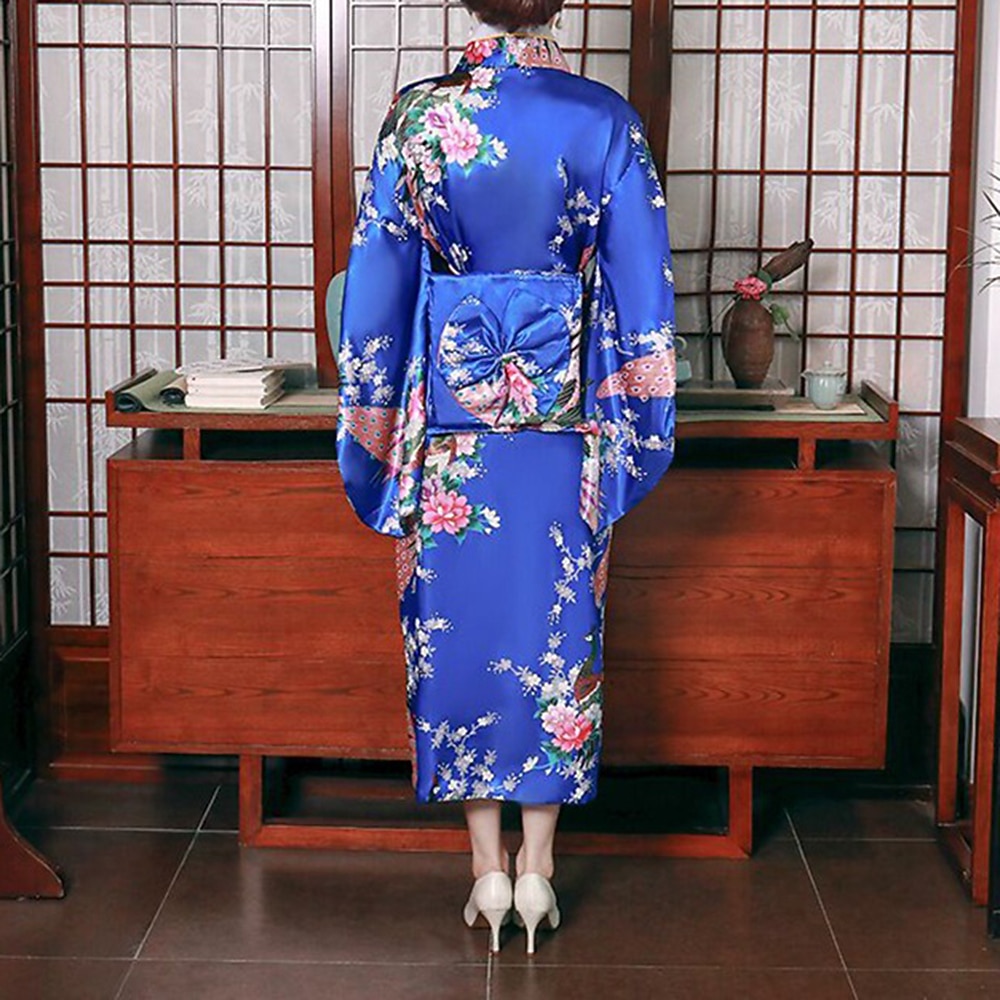 Mujer Yukata Túnica Kimono japonés tradicional Mascarada Adultos Abrigo de kimono Fiesta 2026 - $39.99 –P4