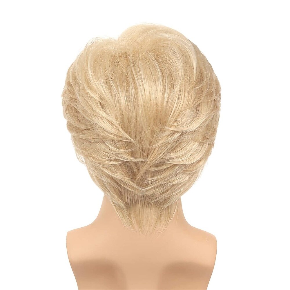 Short Men Blonde Wigs Layered Fluffy Natural Curly Wig Synthetic Heat Resistant  Cosplay Wig for Male Guys Carnival Wig 2025 - $22.99 –P2
