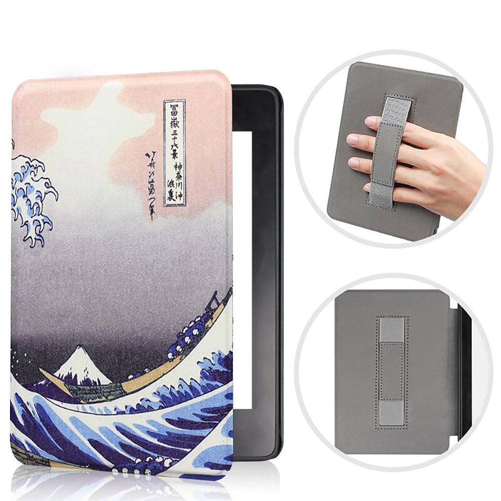 Tavoletta Custodie cover Per Amazon Kindle Paperwhite 6,8'' 11° Kindle 6"(10th Gen-2019) Manico Sveglia / Spegnimento automatico intelligente Resistente agli urti Pop art Simil-legno Fantasia del 2025 a $19.99 –P16