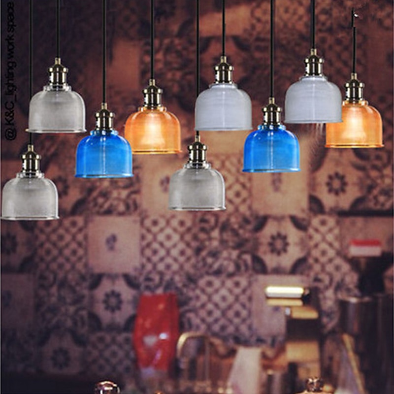 14,5 cm lampada a sospensione design singolo led vetro rame stile vintage elettrolitico stile nordico 220-240v del 2025 a $93.99 –P12