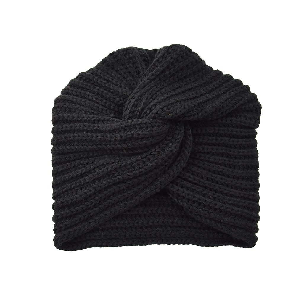 muslim inner hijab caps bohemia turban cross wrap head indian hat knitting hijab bonnet turbante cap for women wear 2025 - $8.49 –P15