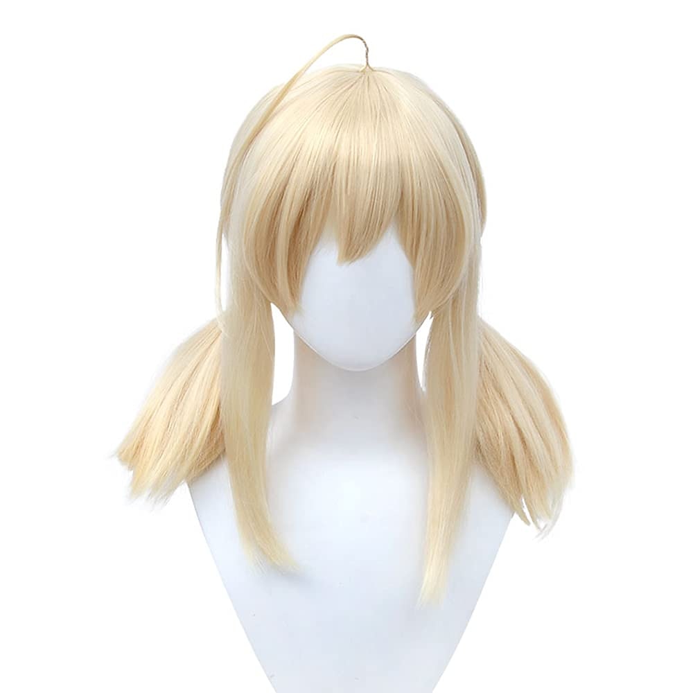 Parrucca cosplay klee con trecce bionde e frangia del 2025 a $24.99 –P1