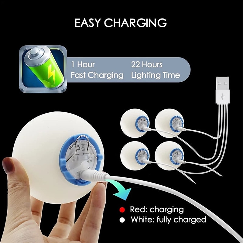 IP68 Rechargeable LED Floating Pool Light With RF Remote Color Changing Glowing Ball Dimmer Light for Yard Swimming Pool Pond Party Decoration Colorful Lighting 2025 - $16.99 –P5