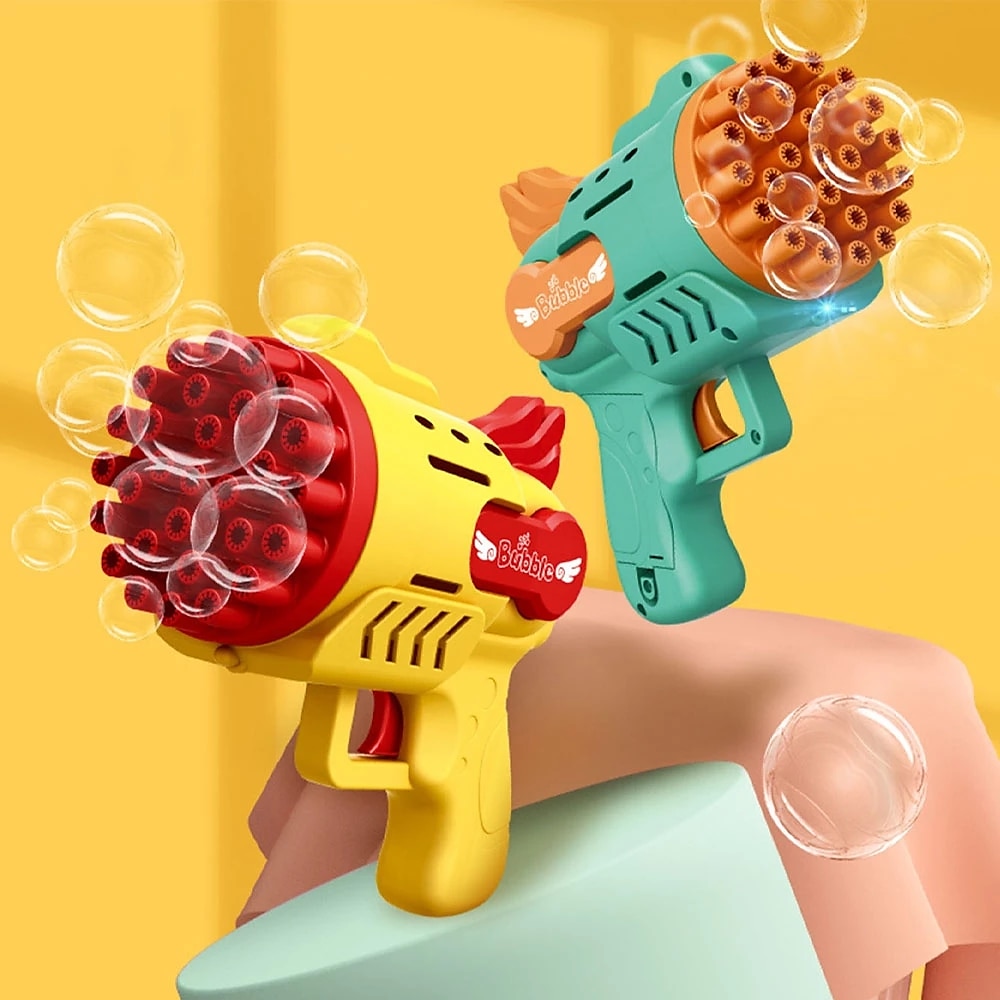 raket bubbelpistol 29 håls automatisk såpbubblor maskin utomhusleksak för barn födelsedagspresenter bröllopsfest sommarpojkar present 2025 - $21.99 –P5