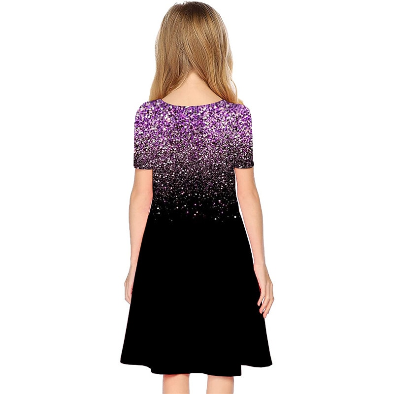 Mädchen' 3D Graphic Kleid Kurzarm 3D-Druck Sommer Frühling Urlaub Täglich Festtage Kuschelig Brautkleider schlicht Süß kinderkleidung 3-12 Jahre A Linie Kleid Übers Knie Regular Fit 2026 - $15.99 –P8