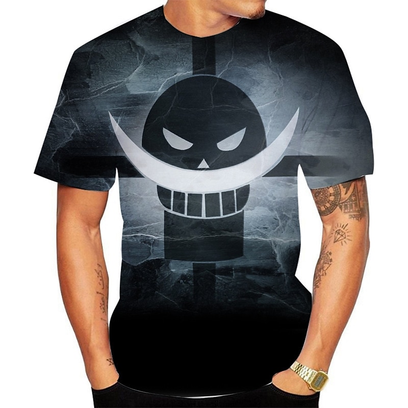 One Piece Monkey D. Luffy T-skjorte Anime Tegneserie Animé 3D 3D Harajuku Graphic Til Par Herre Dame Voksne Tilbake til Skolen 3D-utskrift 2025 - $17.99 –P7