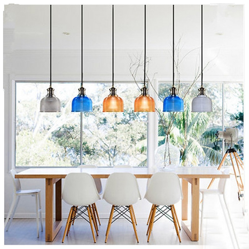 14,5 cm lampada a sospensione design singolo led vetro rame stile vintage elettrolitico stile nordico 220-240v del 2025 a $93.99 –P13