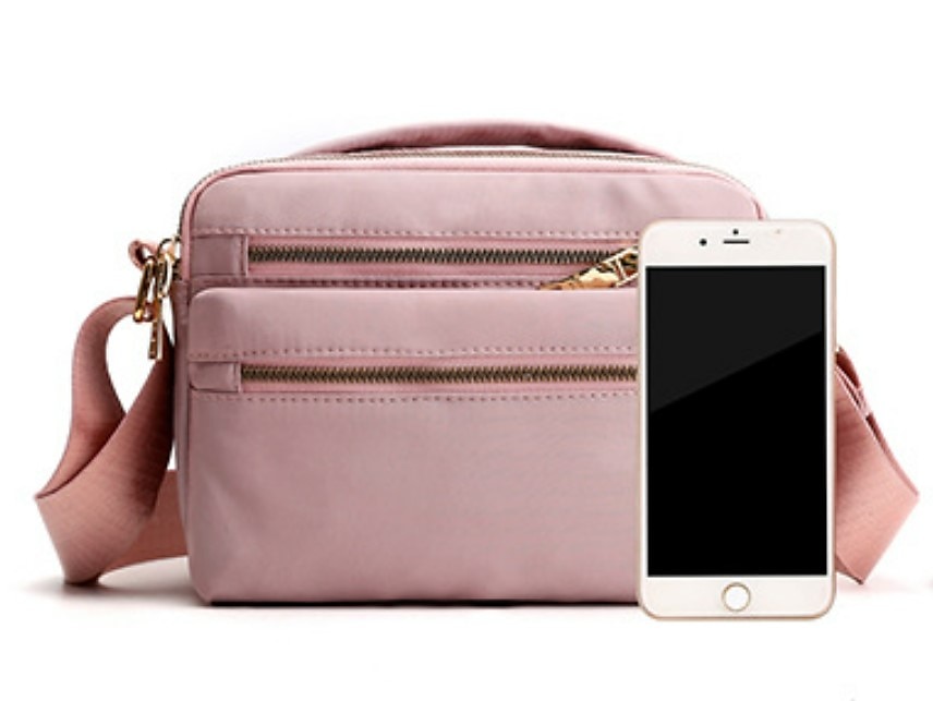 Dame Crossbodyvesker Nylon Daglig Helfarge Svart Rosa Blå 2025 - $24.99 –P4