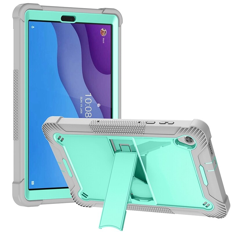 Tableta Carcasa Funda Para Lenovo Pestaña M10 HD M10 FHD Plus con Soporte Armor Defender Protección resistente Protector de cuerpo completo Color sólido ordenador personal Silicona 2025 - $15.99 –P1