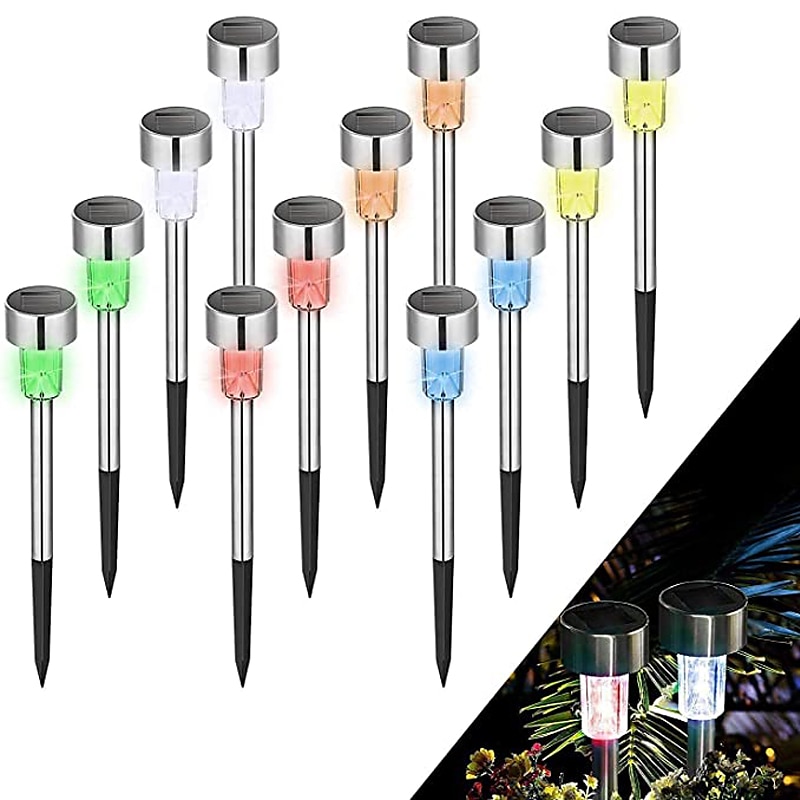 12 pièces lumières de voie extérieure lumière solaire de jardin étanche led solaire pelouse lumière jardin pont passerelle solaire paysage décoration veilleuse de 2025 ? $37.99 –P1