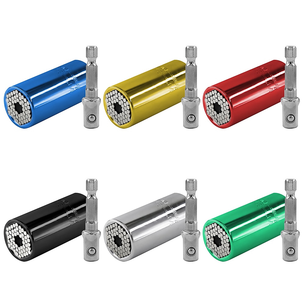 2pc 7-19mm Universal Socket Wrench, Multi-function Ratchet, Hand Drill Motorcycle Repair Socket, Magic Socket Spark Plug 2025 - $10.99 –P9