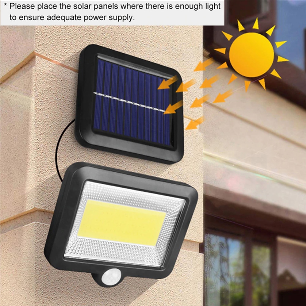 LED Flood Lights Split Solar Lamp Outdoor Motion Sensor LED Solar Floodlight Outdoor Safety Solar Lamp Waterproof 3 Lighting Modes Including 16.4 Feet (about 5 meters) Cable Suitable for Garden Yard Garage 2025 - $29.99 –P1