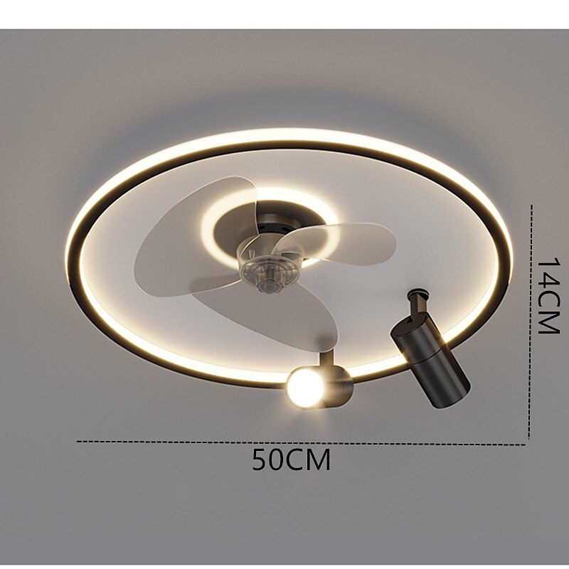 Plafoniere Led Moderne Semplice Creativo Ristorante Lampada Nordic Rotonda Intelligente Faretto Ventilatore Lampada del 2025 a $431.99 –P8