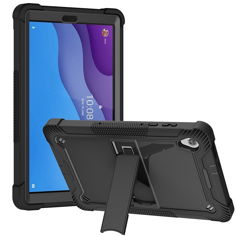 Tableta Carcasa Funda Para Lenovo Pestaña M10 HD M10 FHD Plus con Soporte Armor Defender Protección resistente Protector de cuerpo completo Color sólido ordenador personal Silicona 2025 - $15.99 –P4