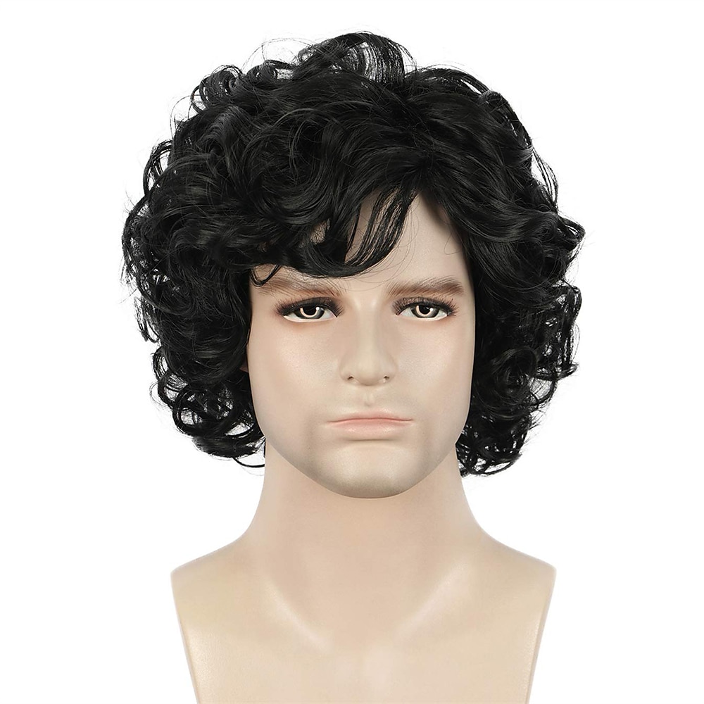 parrucca da uomo divertente parrucca da uomo corta riccia marrone parrucche anime cosplay parrucca di capelli cosplay parrucche di halloween del 2025 a $20.99 –P13