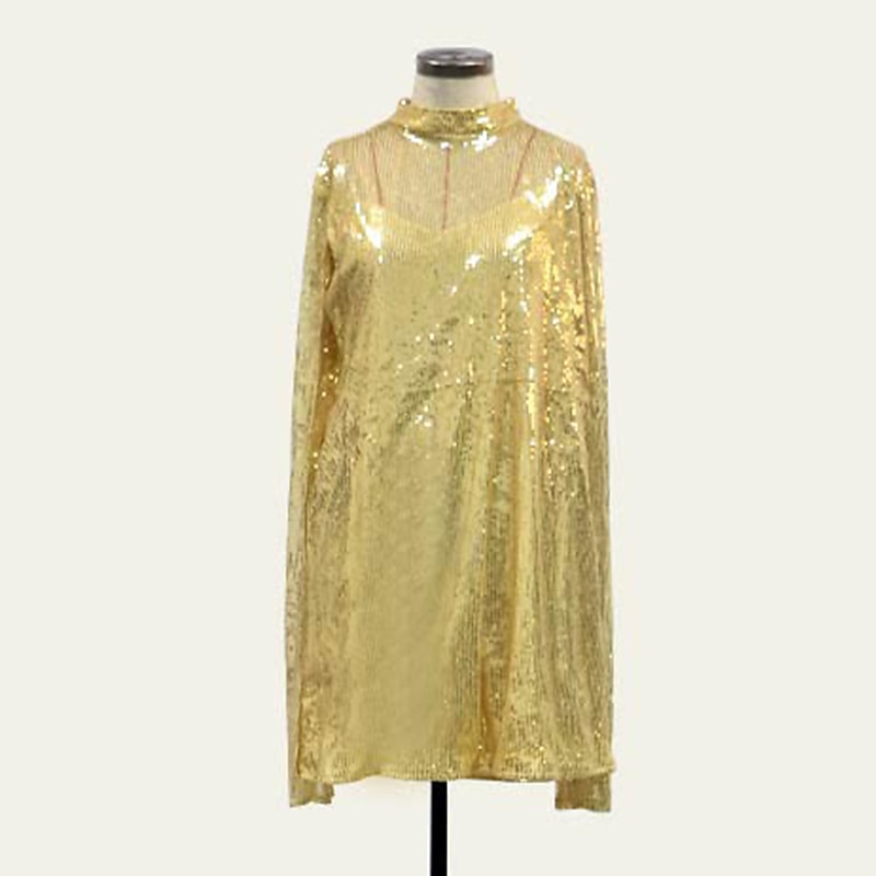 Elegancja Ryczące 20s 1920 roku Nad kolano Sukienka w stylu lat 20-tych Sukienka Peleryna Rękawy Splicie Gość weselny Cekiny Damskie Nowy Rok Walentynki Bal maskowy Ślub Gość weselny Wydarzenie 2025 - $60.99 –P8