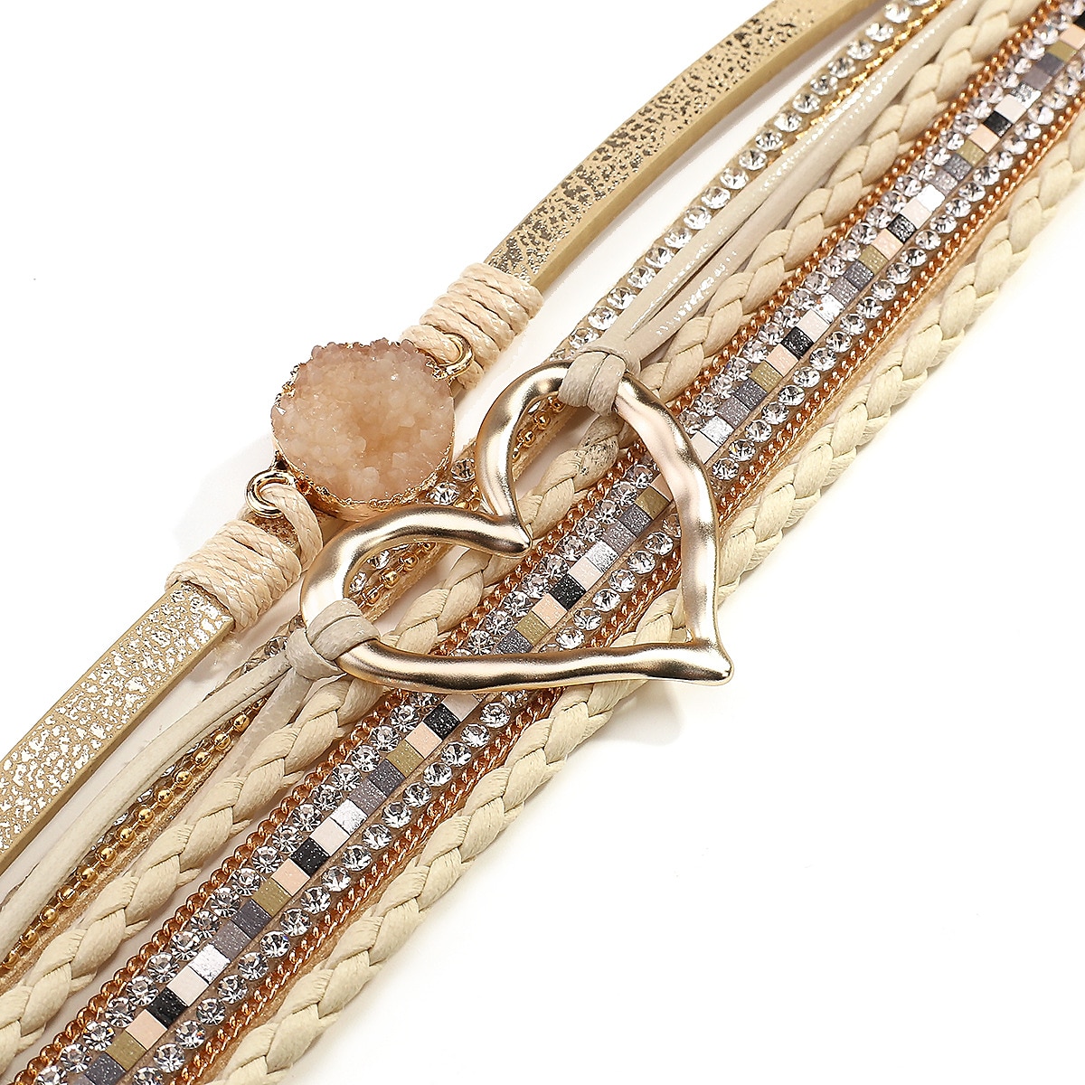 1pc Magnetverschluss Boho Wickelarmbänder Ledermanschette Armreif Perlenarmbänder für Frauen stapelbar Unendlichkeitsarmbänder Schmuck 2025 - $12.99 –P3