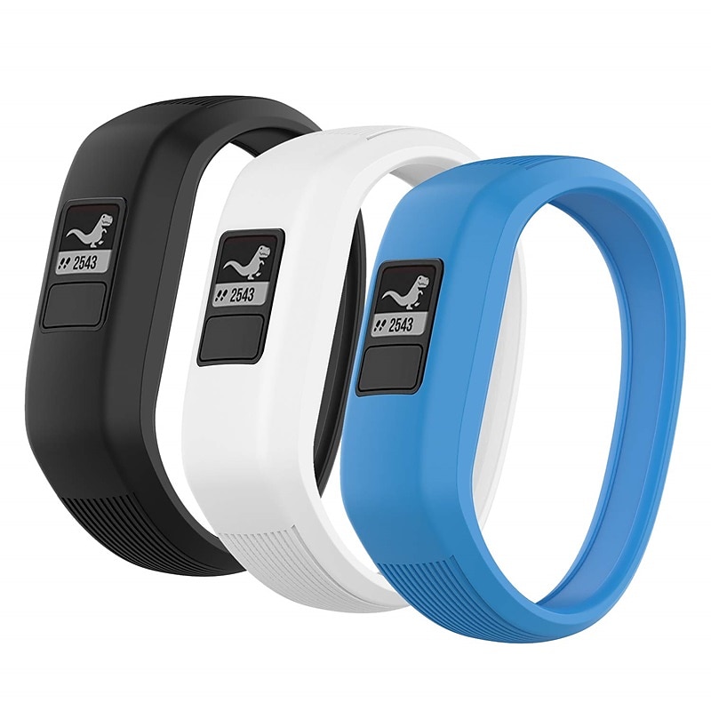 2025年 3パック 時計バンド のために ガーミン Vivofit 3 Vivofit JR Vivofit jr 2 シリコーン 置換 ストラップ 弾性ある 防水 調整可 スポーツバンド リストバンド  コレクション – $16.99 –P8
