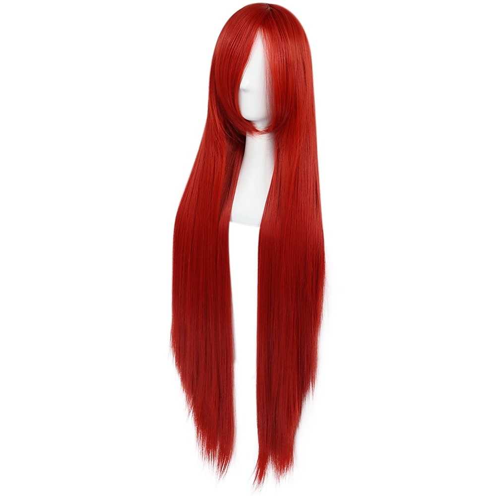 Parrucca Lunga Verde Scuro di 100 cm con Frangia Parrucca Liscia Cosplay per Donne Ragazze Uomini Ragazzi Parrucca di Capelli Sintetici Costume per Anime Parrucche di Halloween Parrucche per il del 2025 a $31.99 –P15