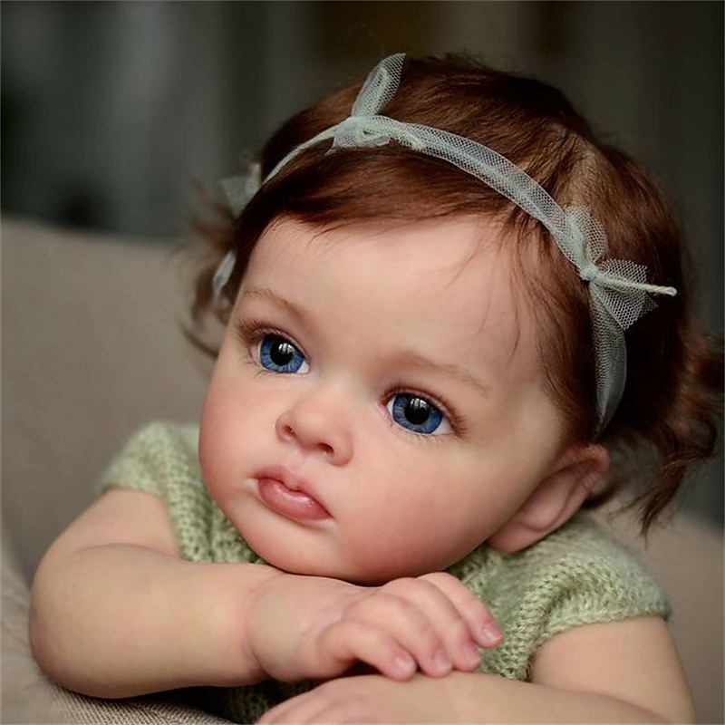 24-Zoll-Reborn-Baby-Puppe Reborn-Puppe Tutti Kleinkind Mädchen mit Genesis-Farbe hochwertige 3D-Haut mehrere Schichten Malerei sichtbare Ader 2025 - $175.99 –P8