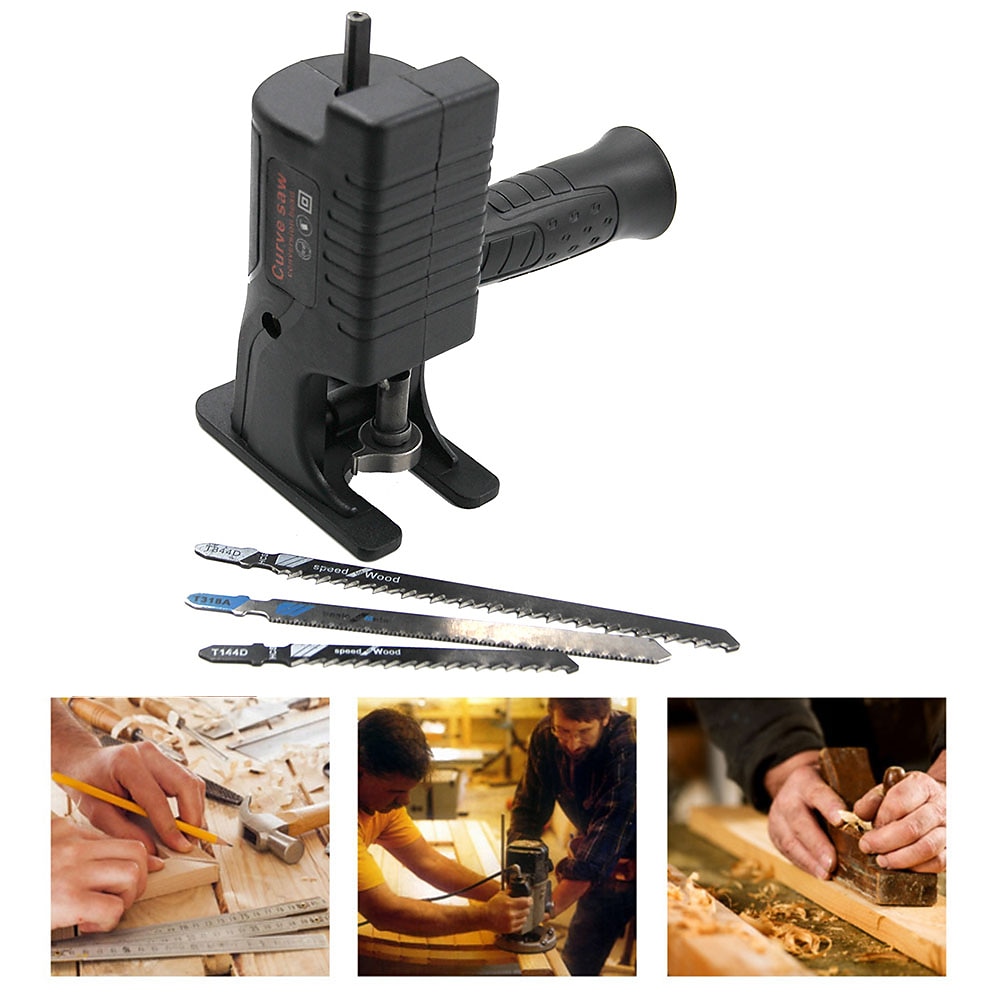 Портативный переходник для сабельной пилы, переходник от электрической дрели к переходнику для электрической пилы, инструмент для резки металла по дереву с пильным полотном 2025 - $17.99 –P12