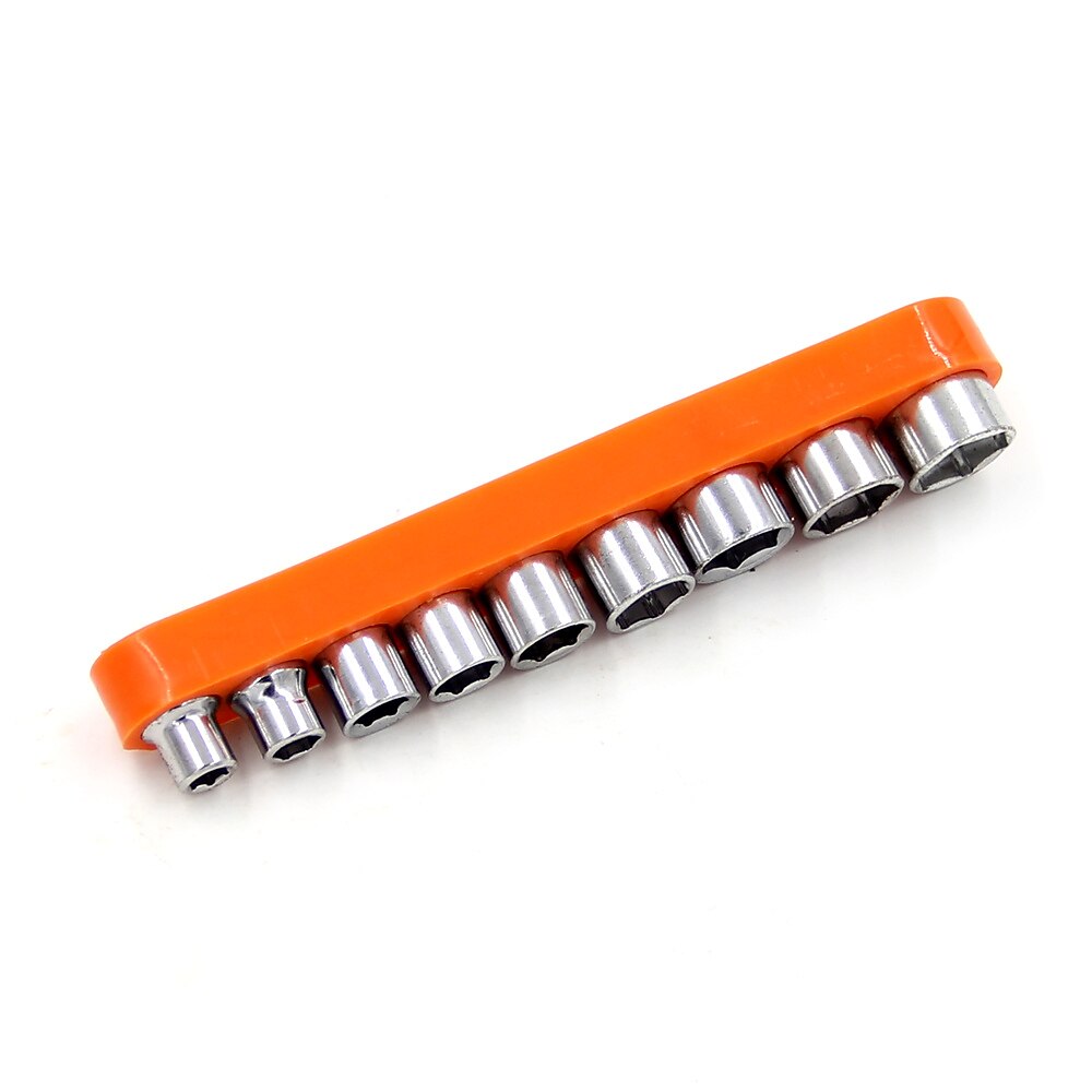 9-teiliges Universal-Steckschlüssel-Set 1/4 Zoll 6,35 mm Vierkantantrieb Sechskant-Adapter metrisch 5-13 mm Hülsenumwandlung Autoreparaturwerkzeug Steckschlüssel 2025 - $6.99 –P2