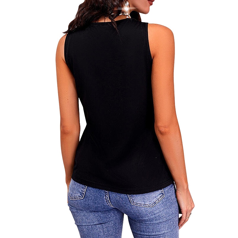 Top in raso da donna streetwear metallico casual scintillante paillettes senza maniche tops regolari scollatura a V festa vacanze fine settimana nero rosso blu viola del 2026 a $22.99 –P9