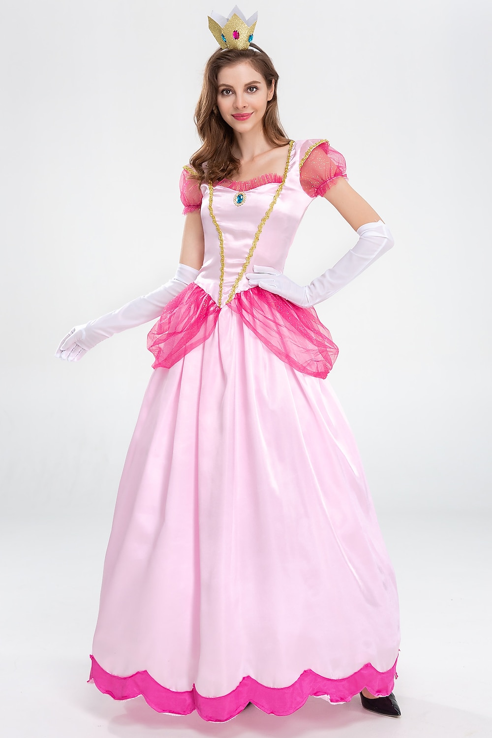 Pohádkové Princezna Peach Cosplay kostým Prázdninové šaty Sladký Filmové kostýmy for Dámské Dospělé Plesová maškaráda loučení se svobodou nevěsty 2025 - $56.99 –P8