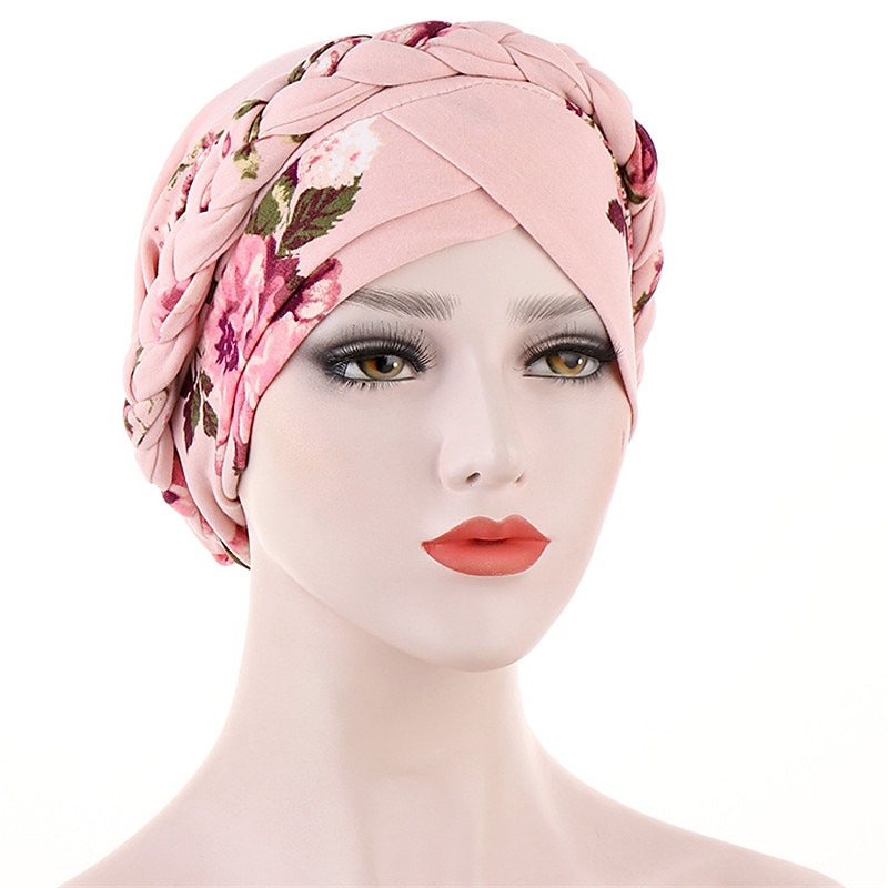 Lenço de turbante muçulmano com estampa de algodão para mulheres bonés islâmicos internos hijab lenços de cabeça de envoltório árabe femme musulman turbante mujer de 2025 por $11.99 –P6
