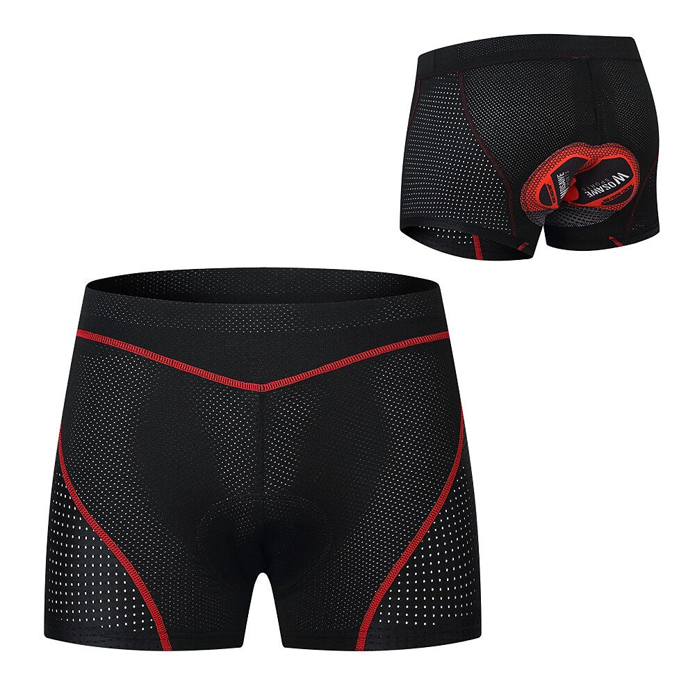 WOSAWE Voor heren Fietsondergoed Fietsbroek Gevoerde wielrenshorts Fietsen Short / Broekje Ondergoedshorts Semi-strakke pasvorm Bergracen Wegwielrennen Sport 4D Pad Ademend Sneldrogend Vermindert 2025 - $19.99 –P7