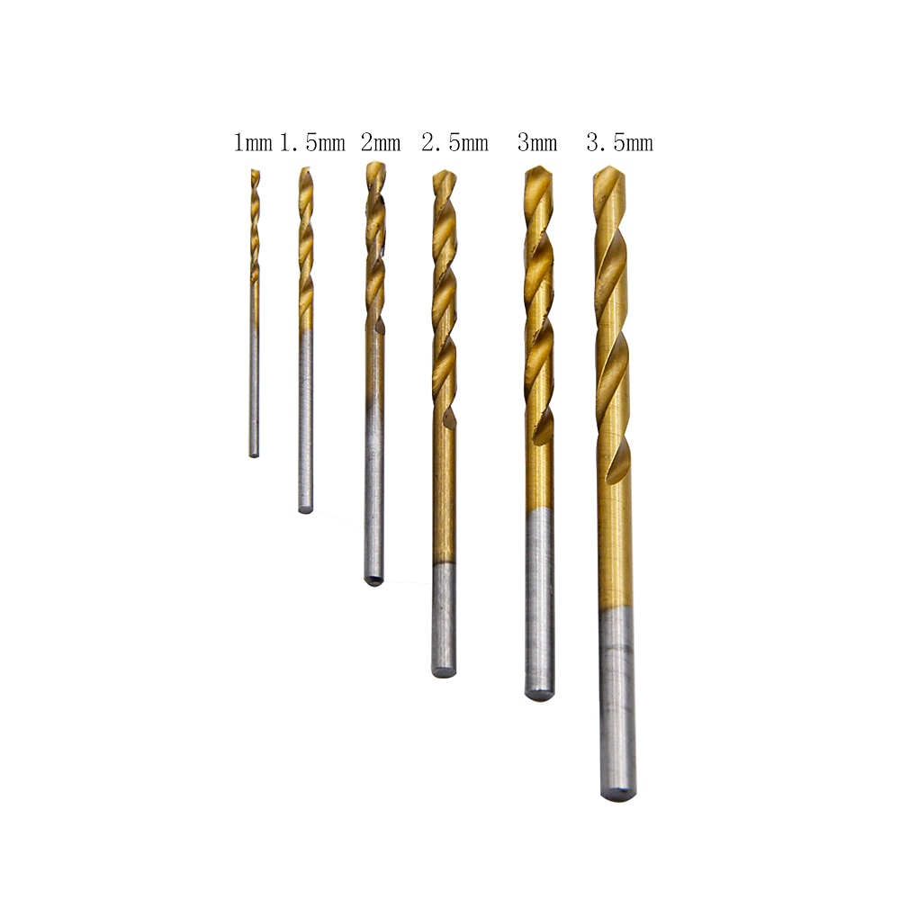 60pcs Titanium Plated Twist Drill Set High Speed Steel Straight Shank Mini Hole Twist Drill 1-3.5mm Electric Drill Drill Bit 2025 - $12.99 –P3