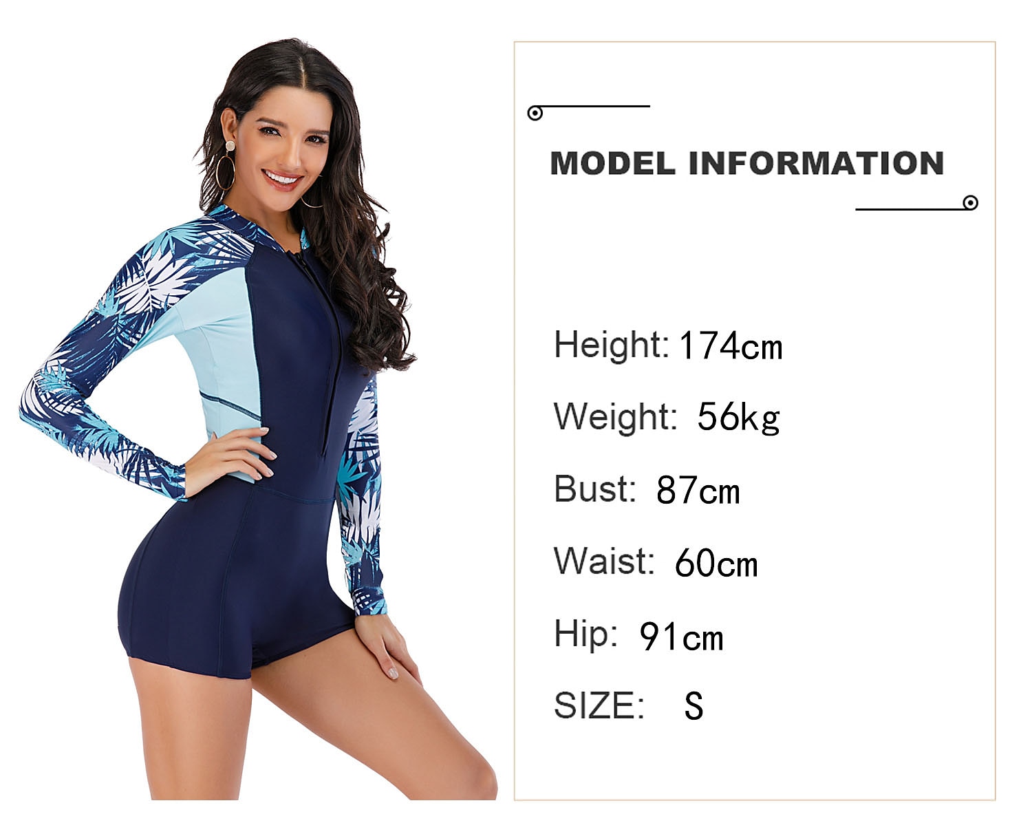 Women's Rash guard Swimsuit UV Sun Protection UPF50+ Quick Dry Long Sleeve Bodysuit Bathing Suit Front Zip Boyleg Swimming Surfing Beach Water Sports Athletic Summer 2025 - $34.99 –P1