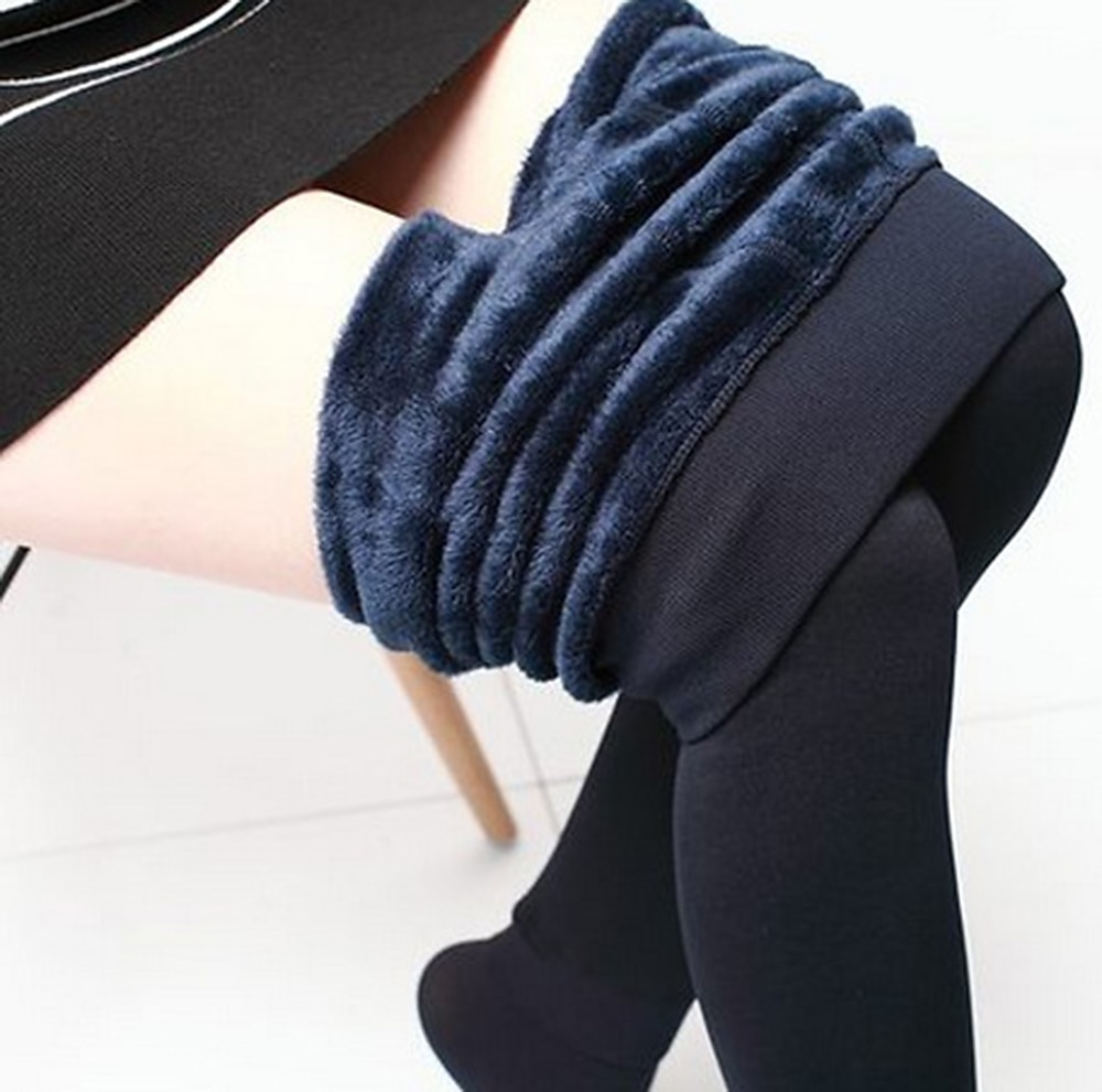 Women's Normal Fleece Pants Tights Leggings Fashion Full Length Mid Waist Plain Tummy Control Butt Lift Comfort Stretchy Daily Black Gray Fall & Winter Skinny 2025 - $12.99 –P3