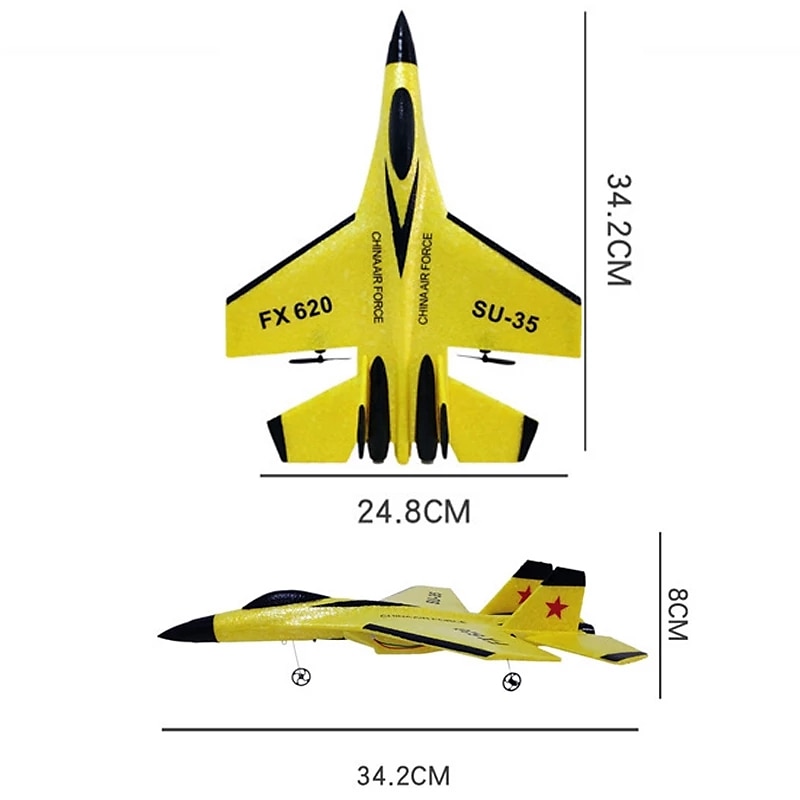 Rc schuim vliegtuigen su-35 vliegtuig 2.4g radio control zweefvliegtuig afstandsbediening gevechtsvliegtuig zweefvliegtuig vliegtuig schuim jongens speelgoed voor kinderen 2025 - $81.99 –P6