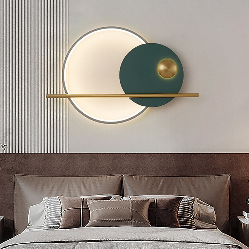 applique da parete moderne per interni led camera da letto camera dei bambini applique da parete in metallo 220-240v 20 w del 2025 a $331.99 –P6