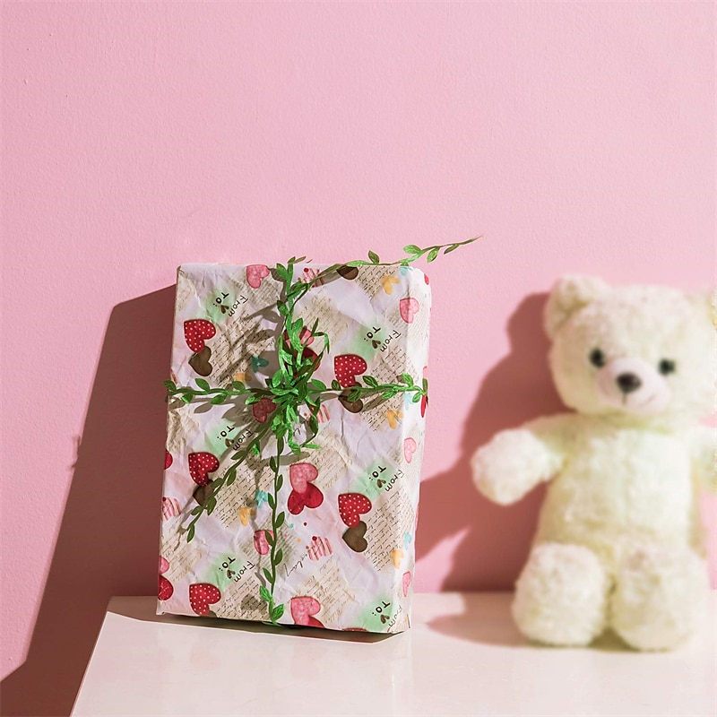 265 Ft Leaf Ribbon Artificial Vines Leaves String Trim Ribbon Wild Jungle Botanical Greenery for Baby Shower Party Wedding Home Wreaths & DIY Craft 2025 - $15.99 –P5