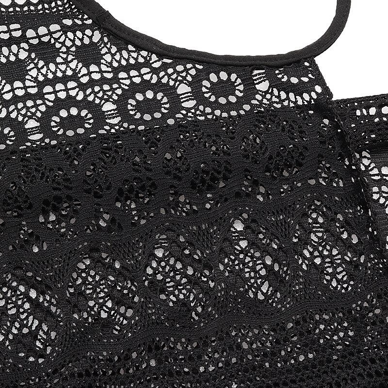 Per donna Normale Costumi da bagno Prendisole Abito da spiaggia Costume da bagno Lacci Pizzo Scollatura posteriore Uncinetto Strappato Tinta unica Con bretelline Festività Sensuale Costumi da bagno del 2025 a $16.99 –P8