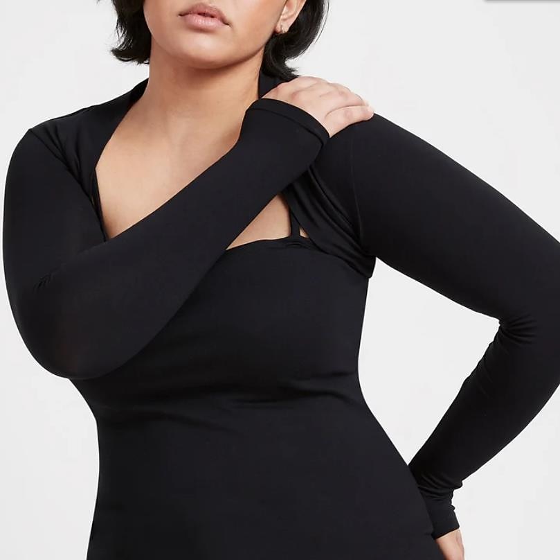 Estolas Femininas Bolero Voile / Transparente Básico Proteção Solar Manga Longa Elastano Estolas de Casamento Com Cor Pura Para Convidado do casamento Todas as Estações de 2025 por $38.99 –P3