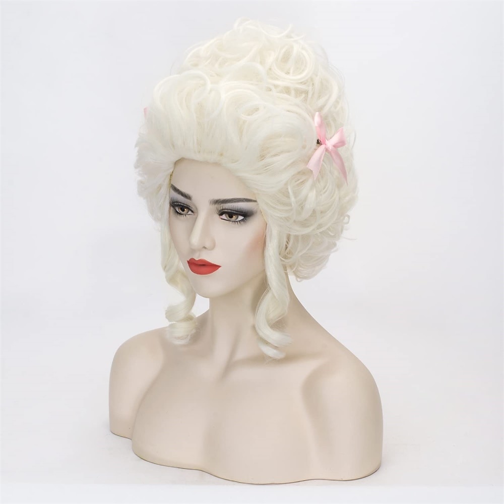 Peruca Cosplay Rainha Vermelha para Mulheres e Meninas Pré-estilizada Curta Cacheada e Fluffy Perucas de Festa Cosplay Halloween de 2025 por $24.99 –P9
