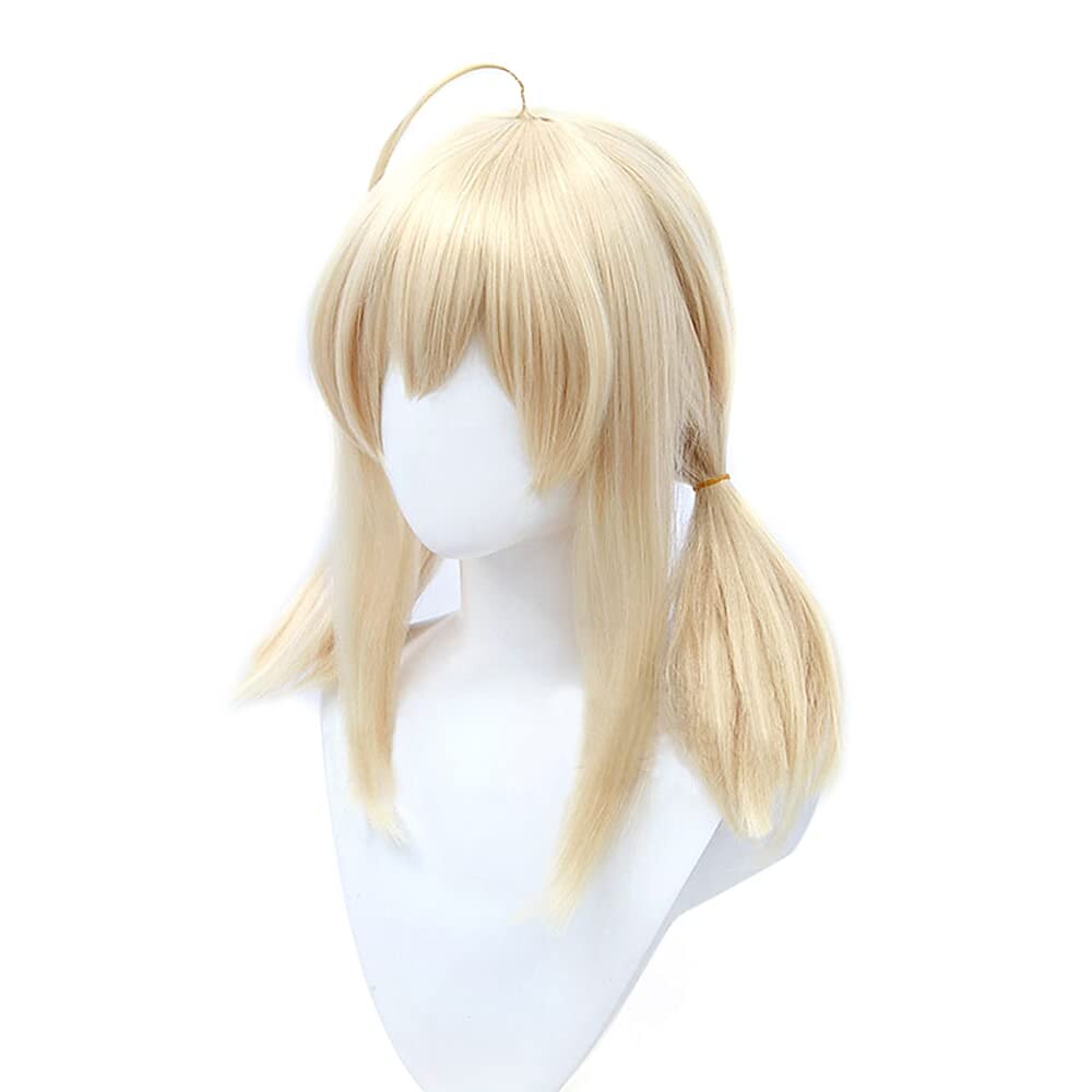 Parrucca cosplay klee con trecce bionde e frangia del 2025 a $24.99 –P2