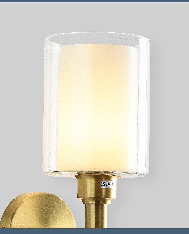 תאורת קיר מודרנית שטוחה, led סלון חדר שינה אור קיר נחושת 220-240v 2025 - $174.99 –P10