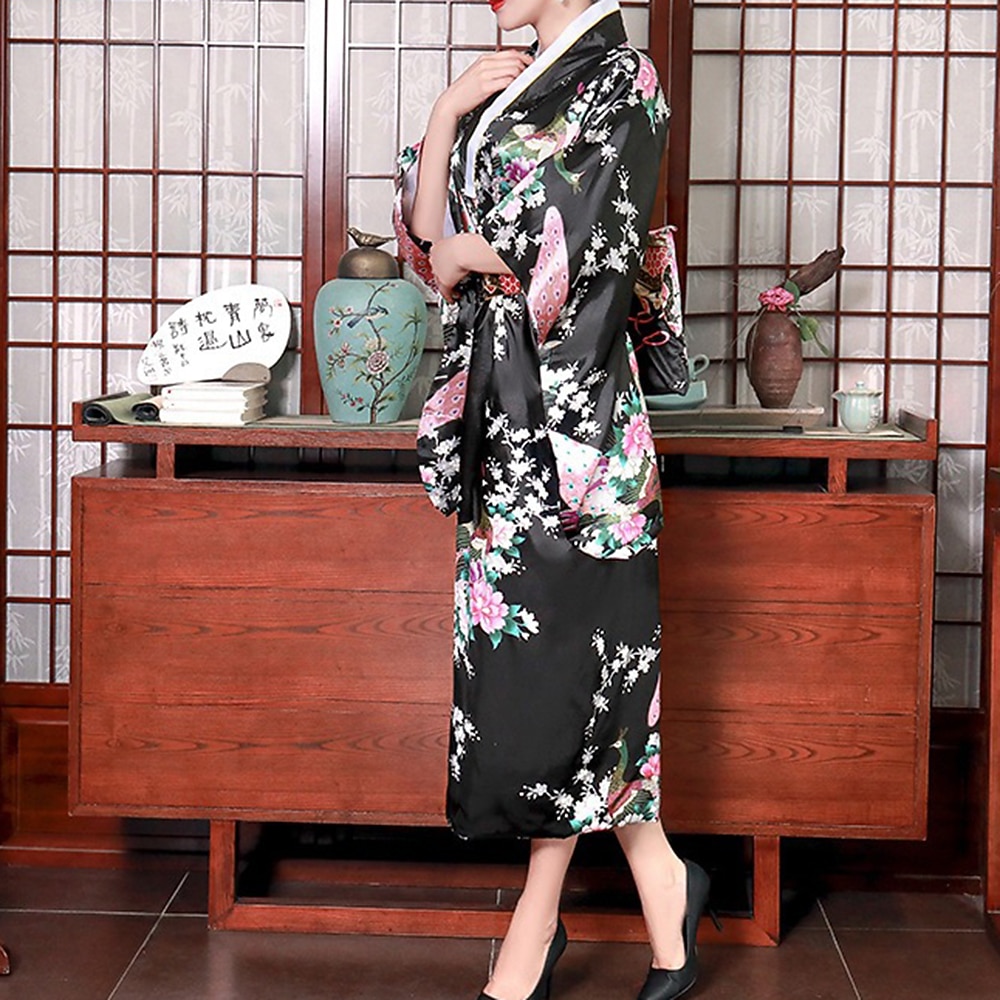 Mujer Yukata Túnica Kimono japonés tradicional Mascarada Adultos Abrigo de kimono Fiesta 2026 - $39.99 –P10