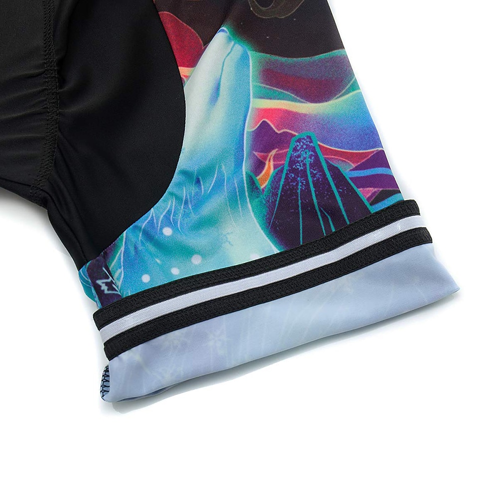 Per uomo Maglia da ciclismo con pantaloncini Manica Corta Mountain Bike MTB Ciclismo su strada Estate Primavera Blu + arancio Tigre Bicicletta Cuscinetto 3D Asciugatura Rapida Tasca Posteriore del 2026 a $41.99 –P5